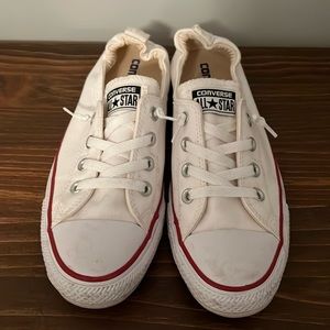 Women’s white slip on converse tennis shoe